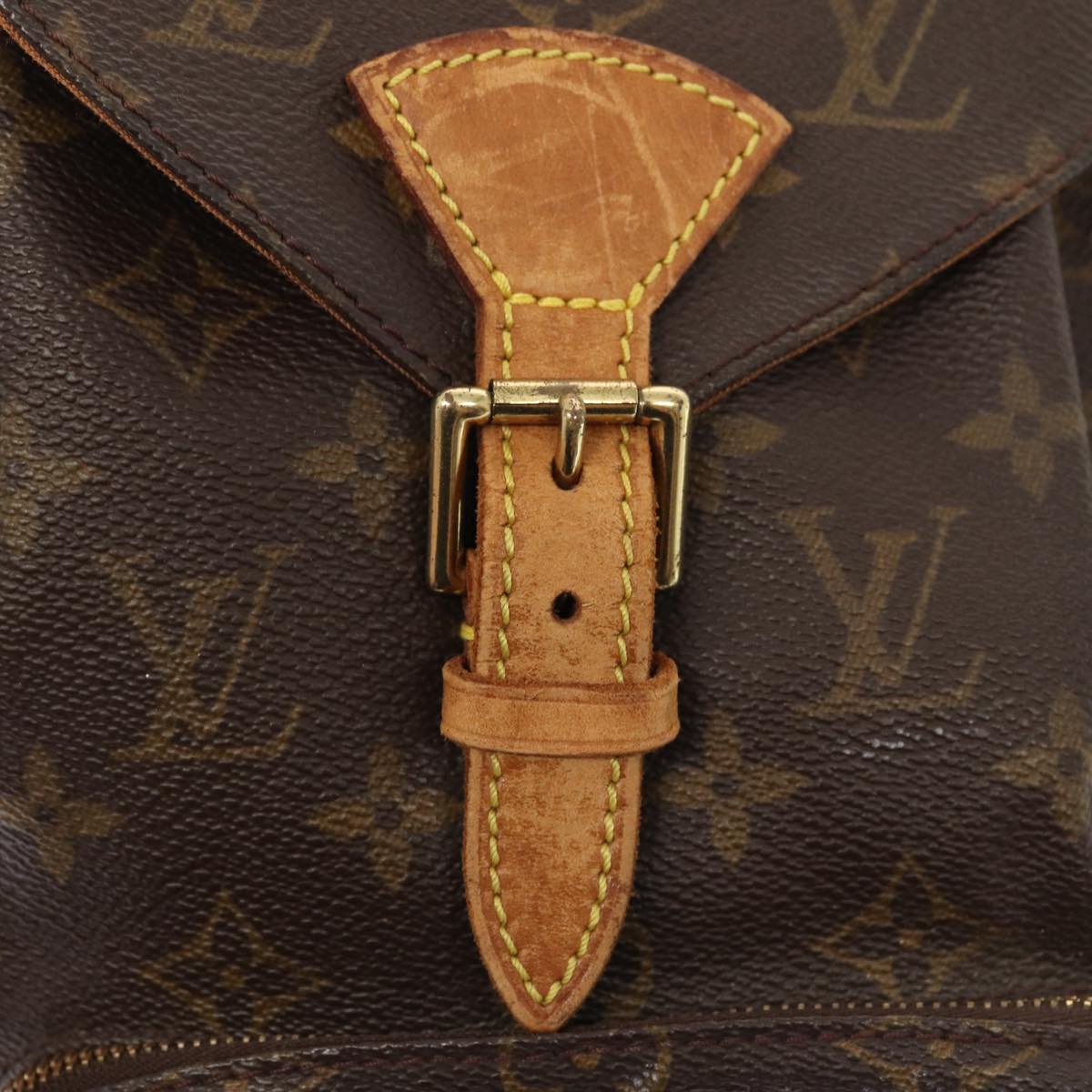 LOUIS VUITTON Monogram Montsouris MM Backpack M51136 LV Auth 81503