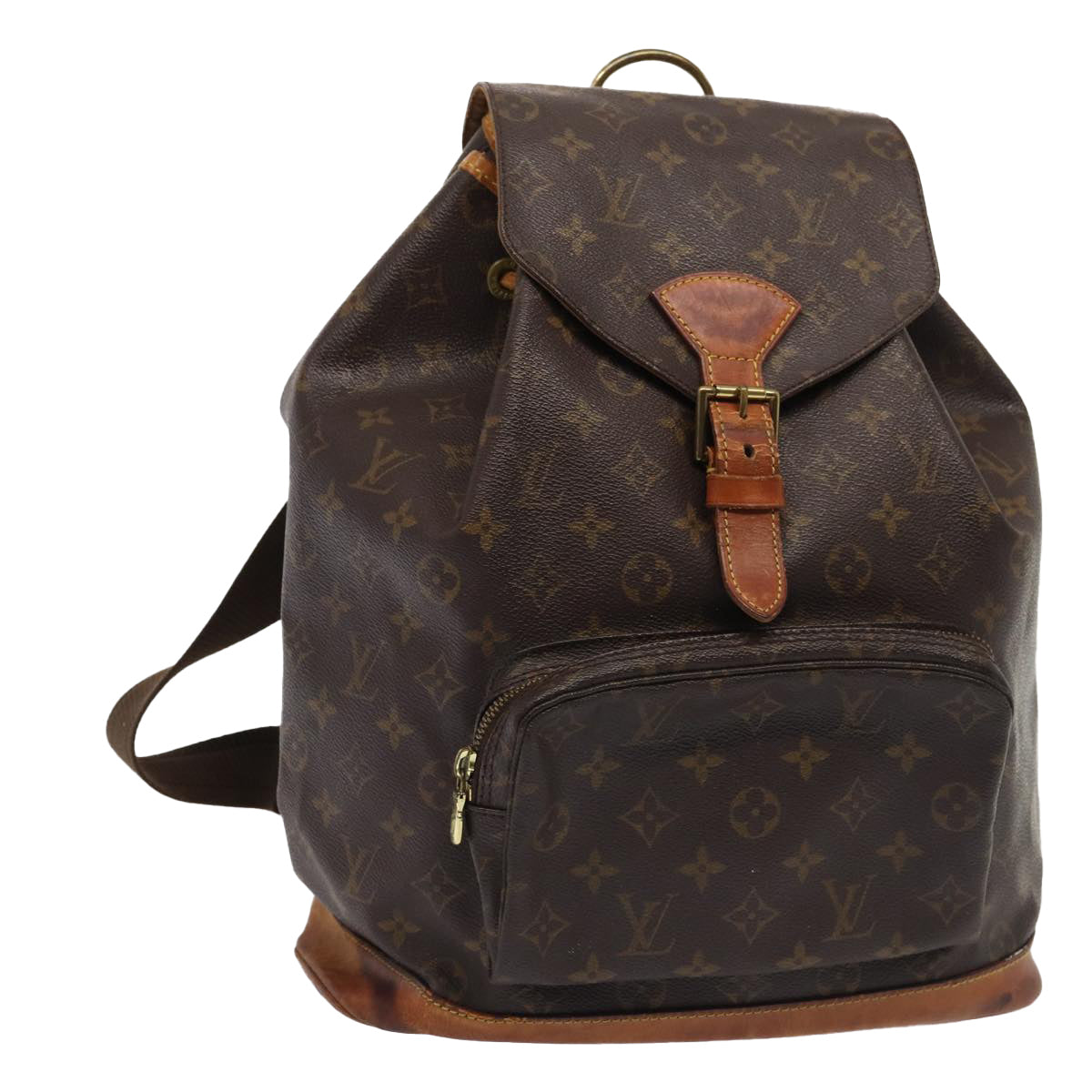 LOUIS VUITTON Monogram Montsouris GM Backpack M51135 LV Auth 81506