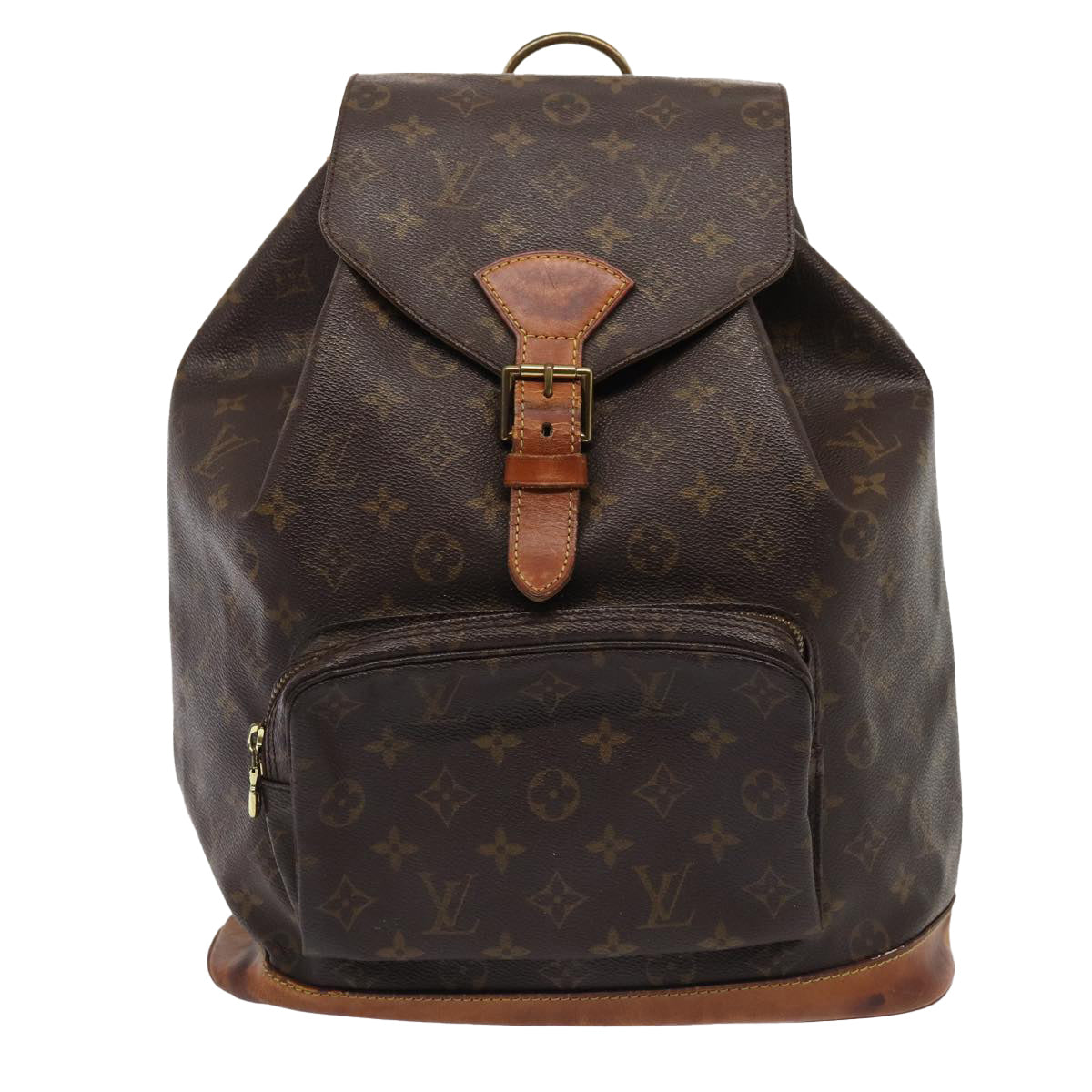 LOUIS VUITTON Monogram Montsouris GM Backpack M51135 LV Auth 81506