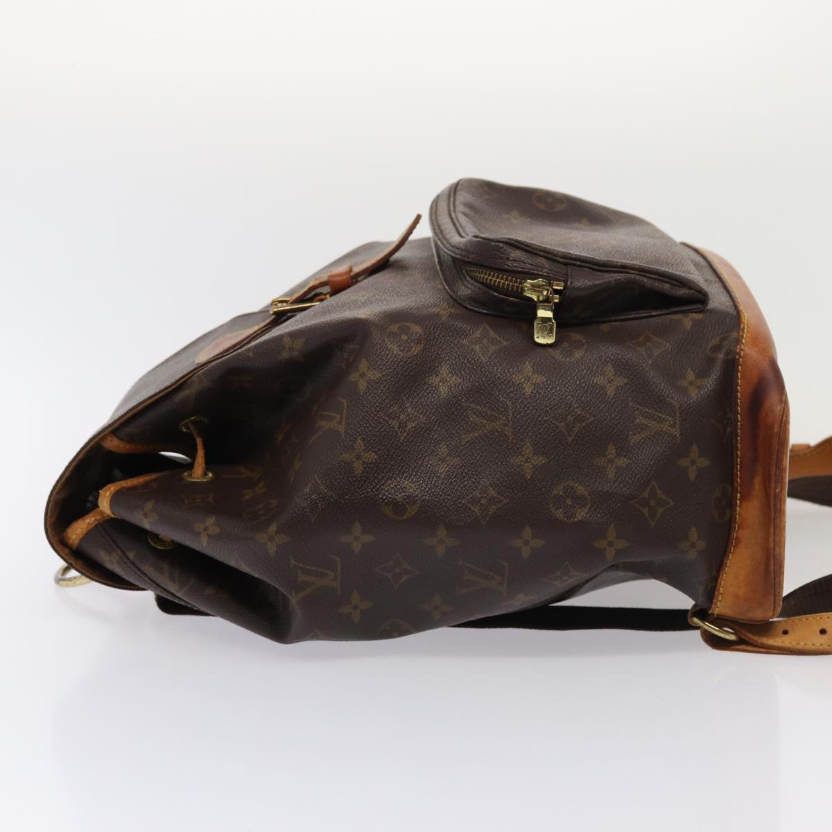 LOUIS VUITTON Monogram Montsouris GM Backpack M51135 LV Auth 81506