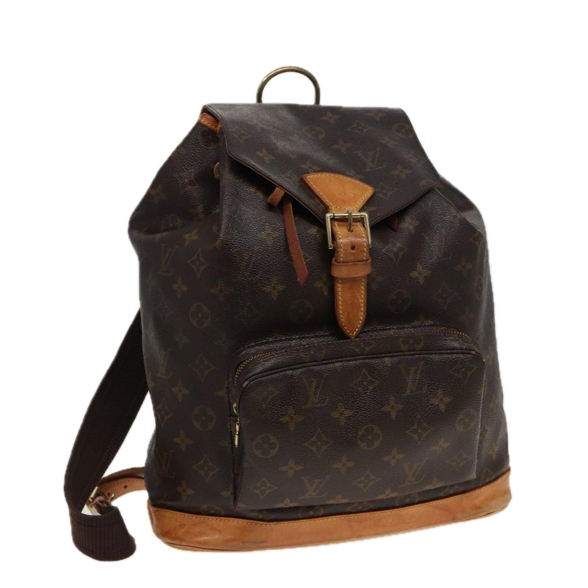 LOUIS VUITTON Monogram Montsouris GM Backpack M51135 LV Auth 81507