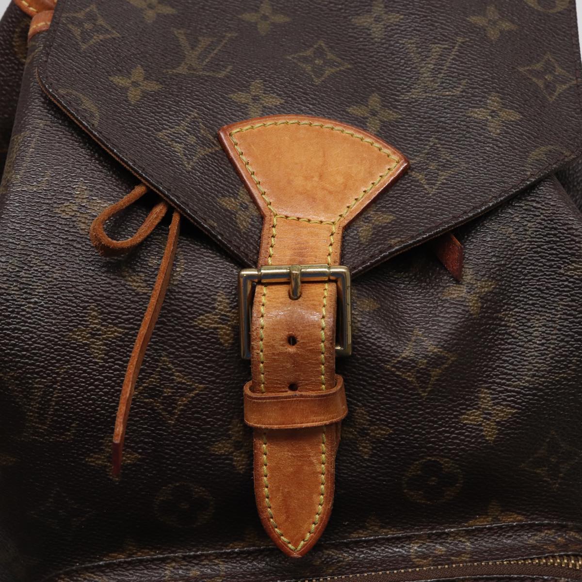 LOUIS VUITTON Monogram Montsouris GM Backpack M51135 LV Auth 81507