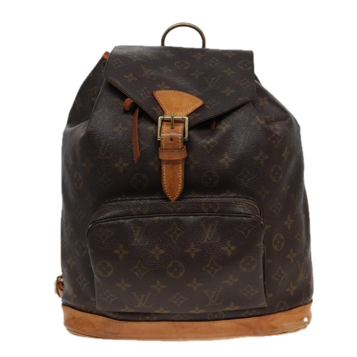 LOUIS VUITTON Monogram Montsouris GM Backpack M51135 LV Auth 81507