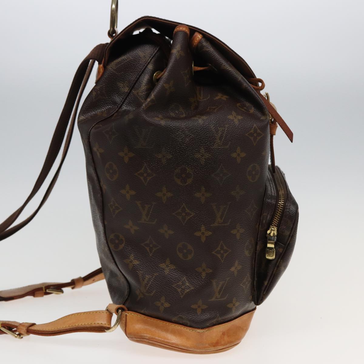 LOUIS VUITTON Monogram Montsouris GM Backpack M51135 LV Auth 81507