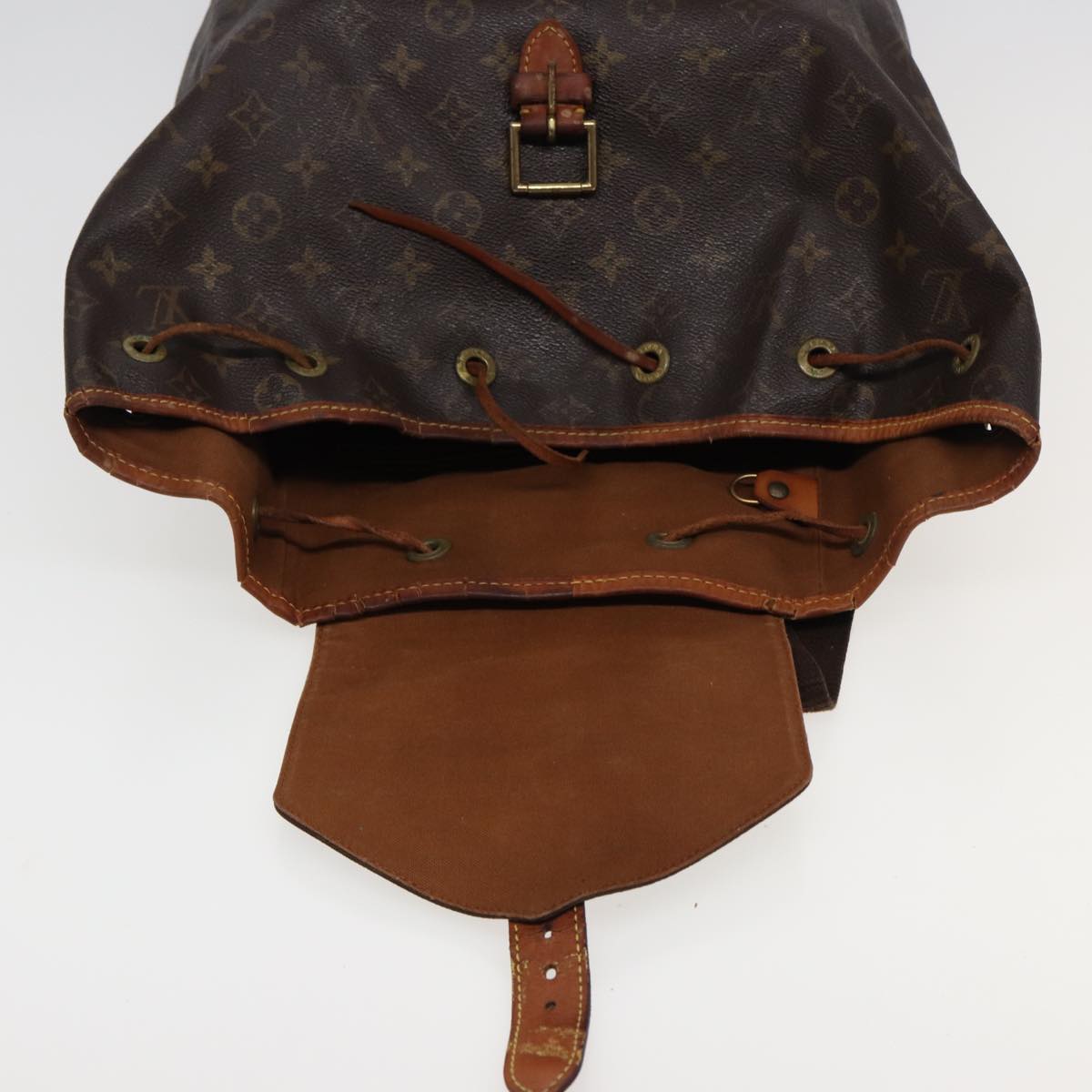 LOUIS VUITTON Monogram Montsouris GM Backpack M51135 LV Auth 81508