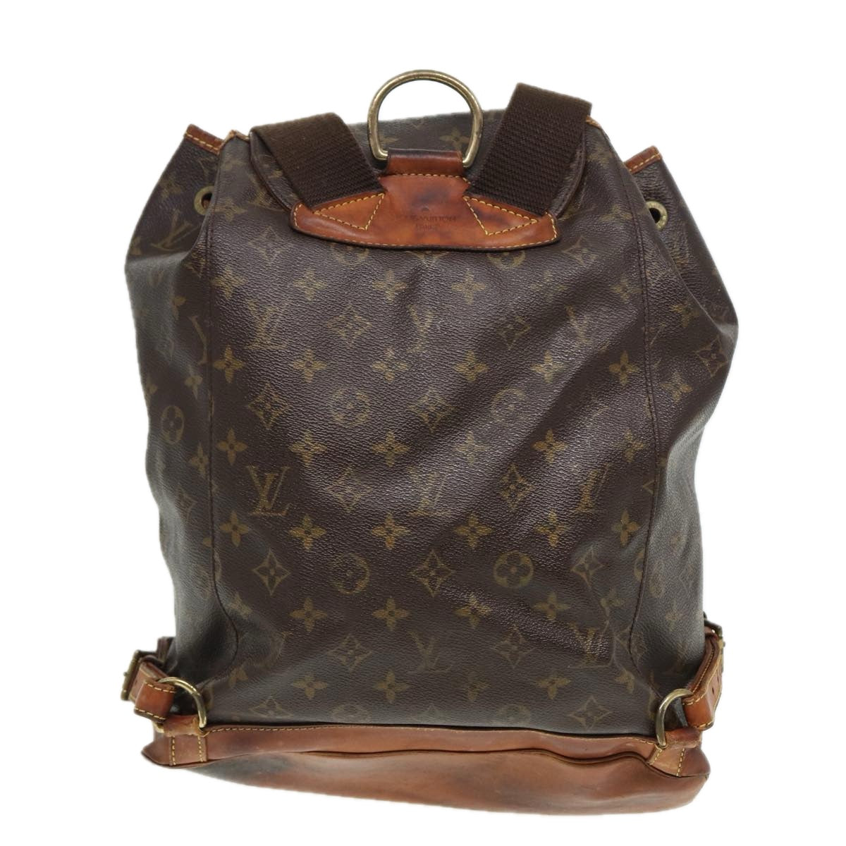 LOUIS VUITTON Monogram Montsouris GM Backpack M51135 LV Auth 81508