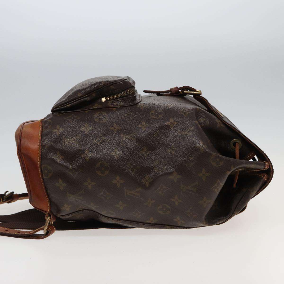 LOUIS VUITTON Monogram Montsouris GM Backpack M51135 LV Auth 81508