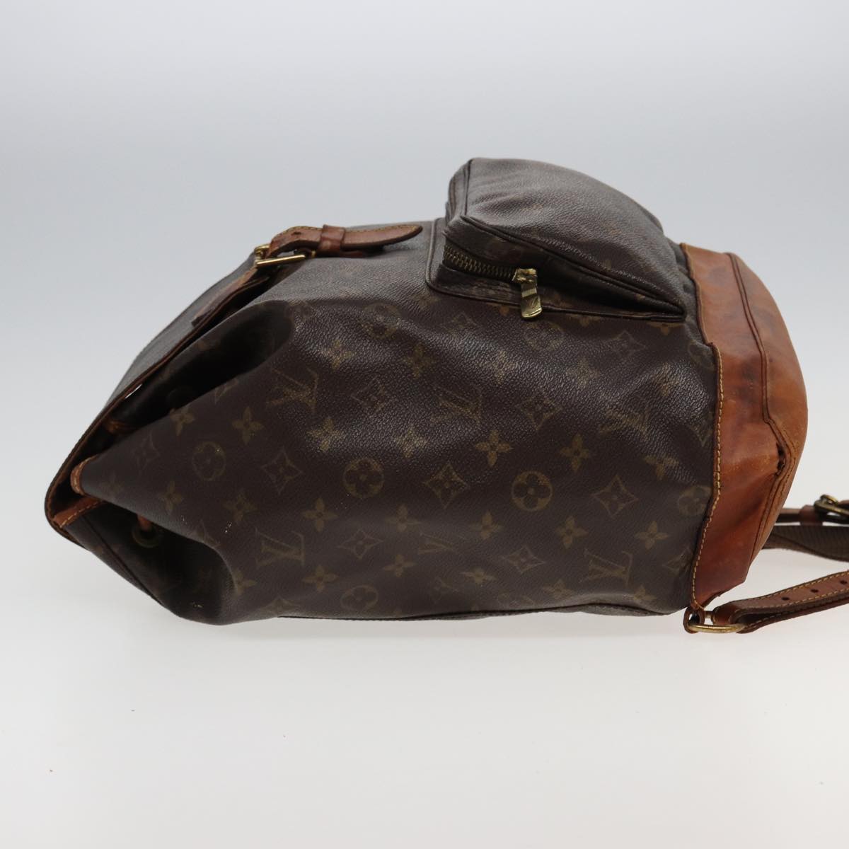 LOUIS VUITTON Monogram Montsouris GM Backpack M51135 LV Auth 81508