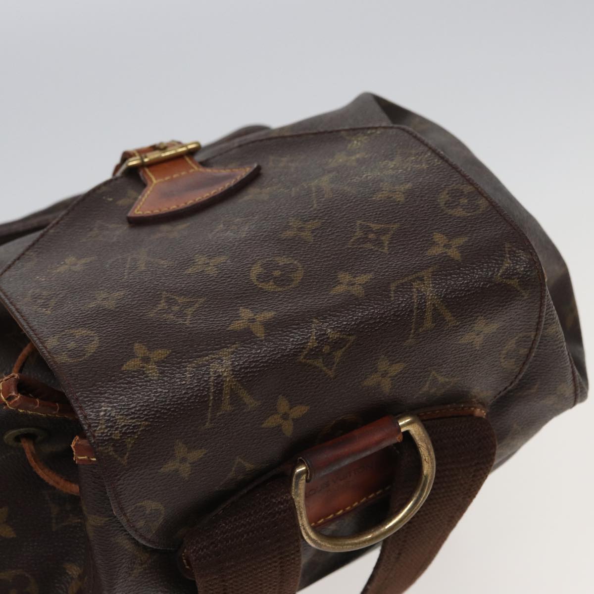 LOUIS VUITTON Monogram Montsouris GM Backpack M51135 LV Auth 81508