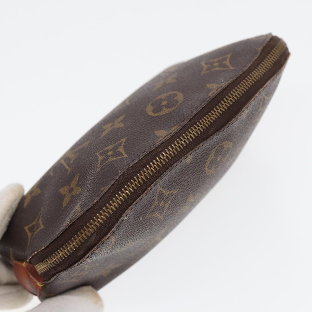 LOUIS VUITTON Monogram Pochette Cosmetic PM Cosmetic Pouch M47515 LV Auth 81600