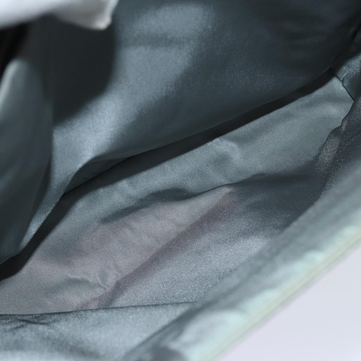 PRADA Hand Bag Nylon Gray Auth 81833