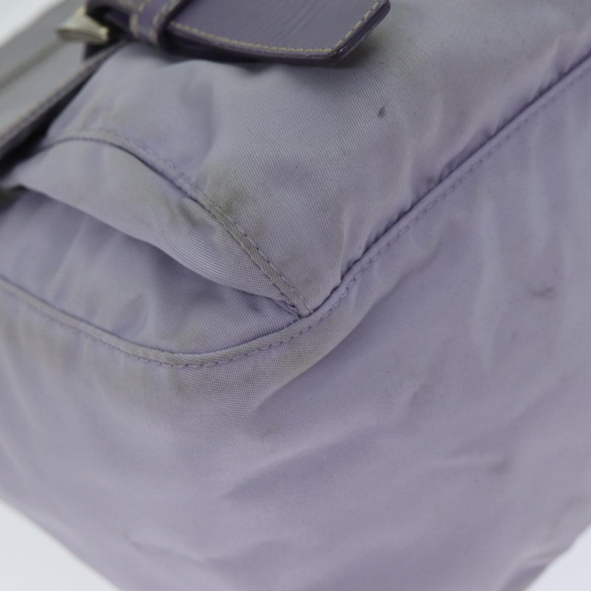 PRADA Shoulder Bag Nylon Purple Auth 81834
