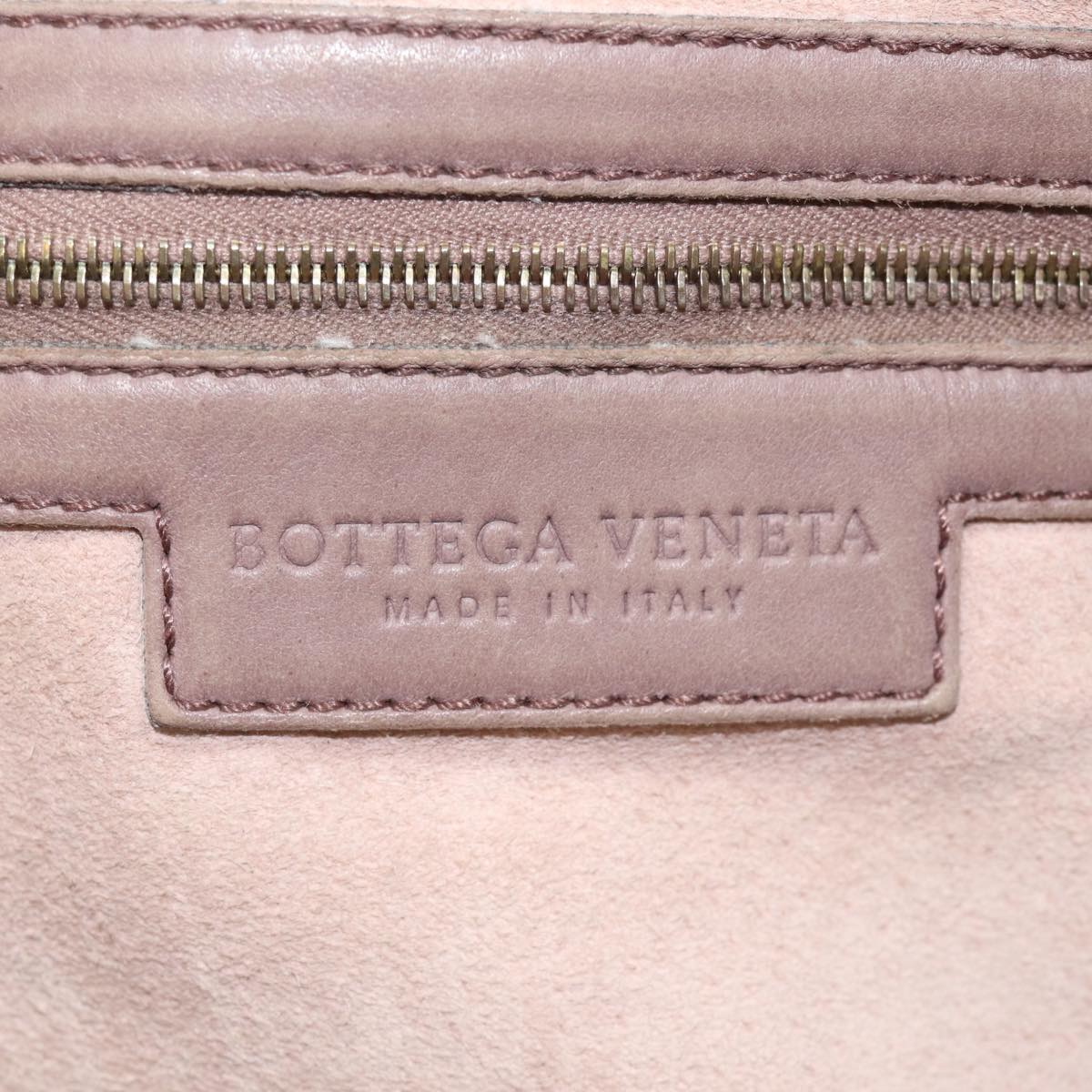 BOTTEGA VENETA INTRECCIATO Hand Bag Leather Beige Auth 81925