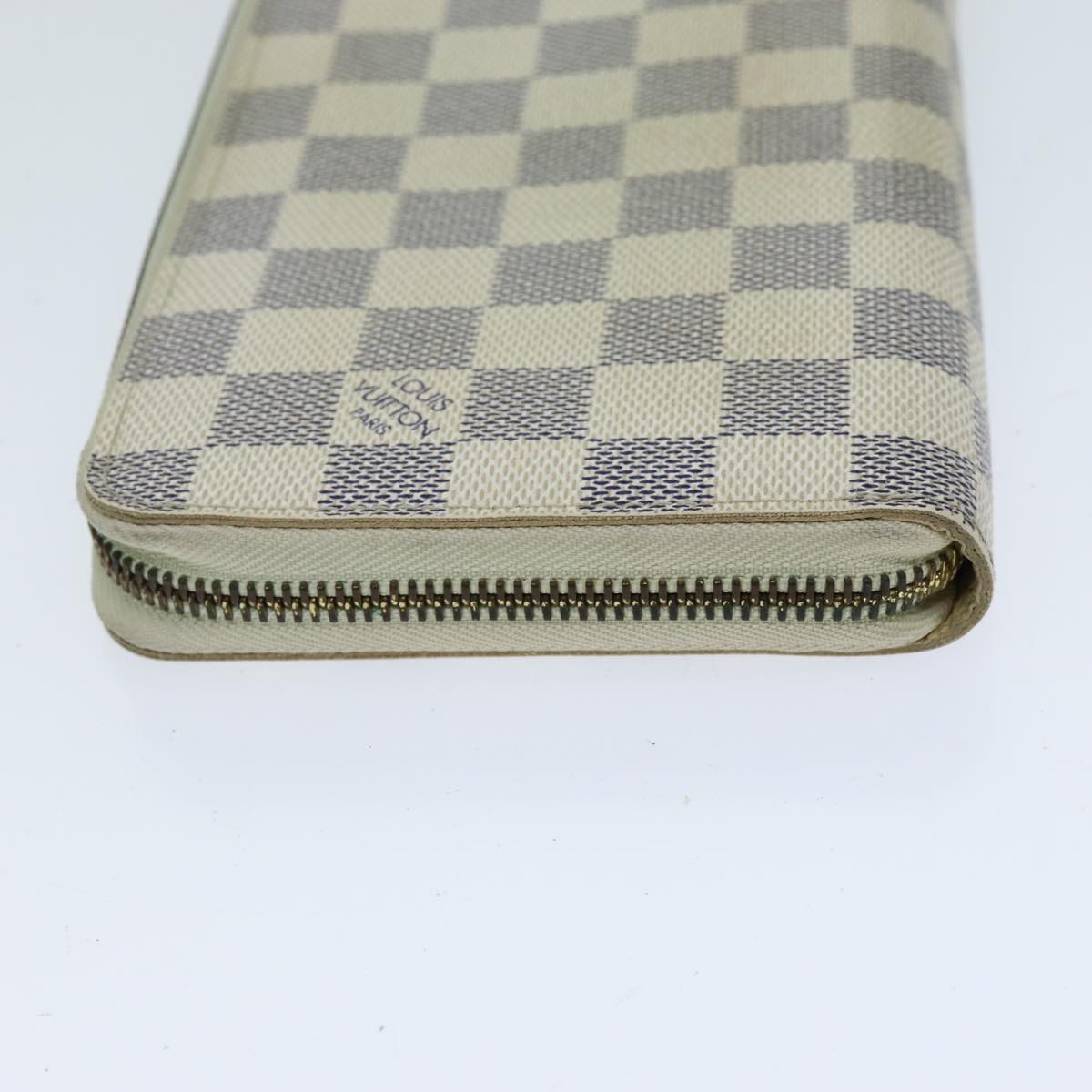 LOUIS VUITTON Damier Azur Zippy Organizer Long Wallet N60012 LV Auth 82048