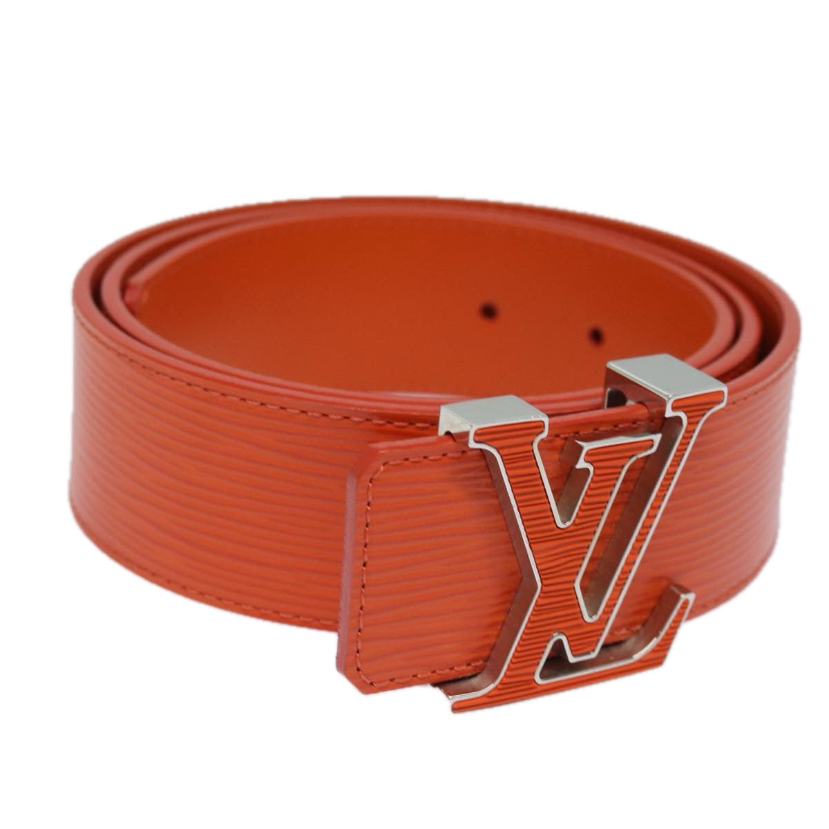 LOUIS VUITTON Epi Ceinture Belt 40.2"" Orange Mandarin M9738X LV Auth 82064