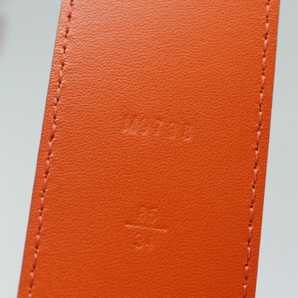 LOUIS VUITTON Epi Ceinture Belt 40.2"" Orange Mandarin M9738X LV Auth 82064