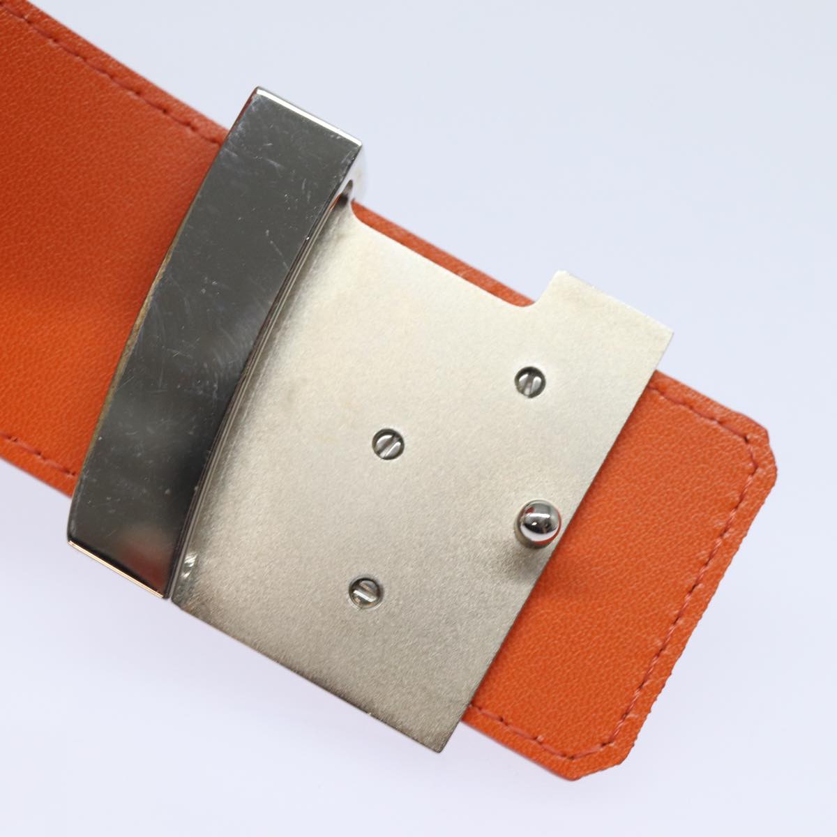 LOUIS VUITTON Epi Ceinture Belt 40.2"" Orange Mandarin M9738X LV Auth 82064