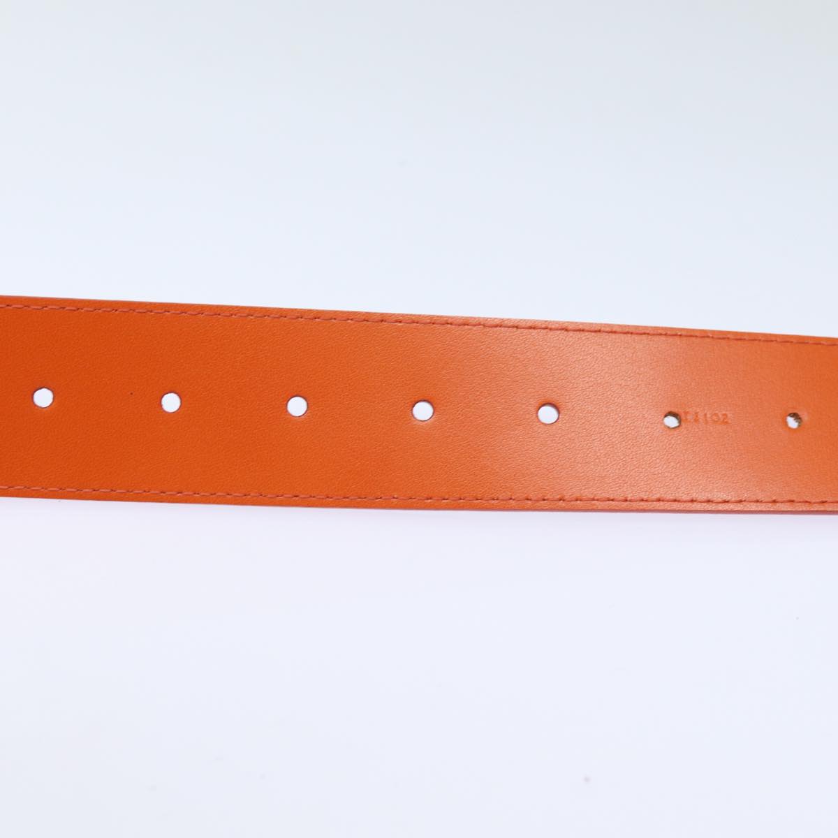 LOUIS VUITTON Epi Ceinture Belt 40.2"" Orange Mandarin M9738X LV Auth 82064