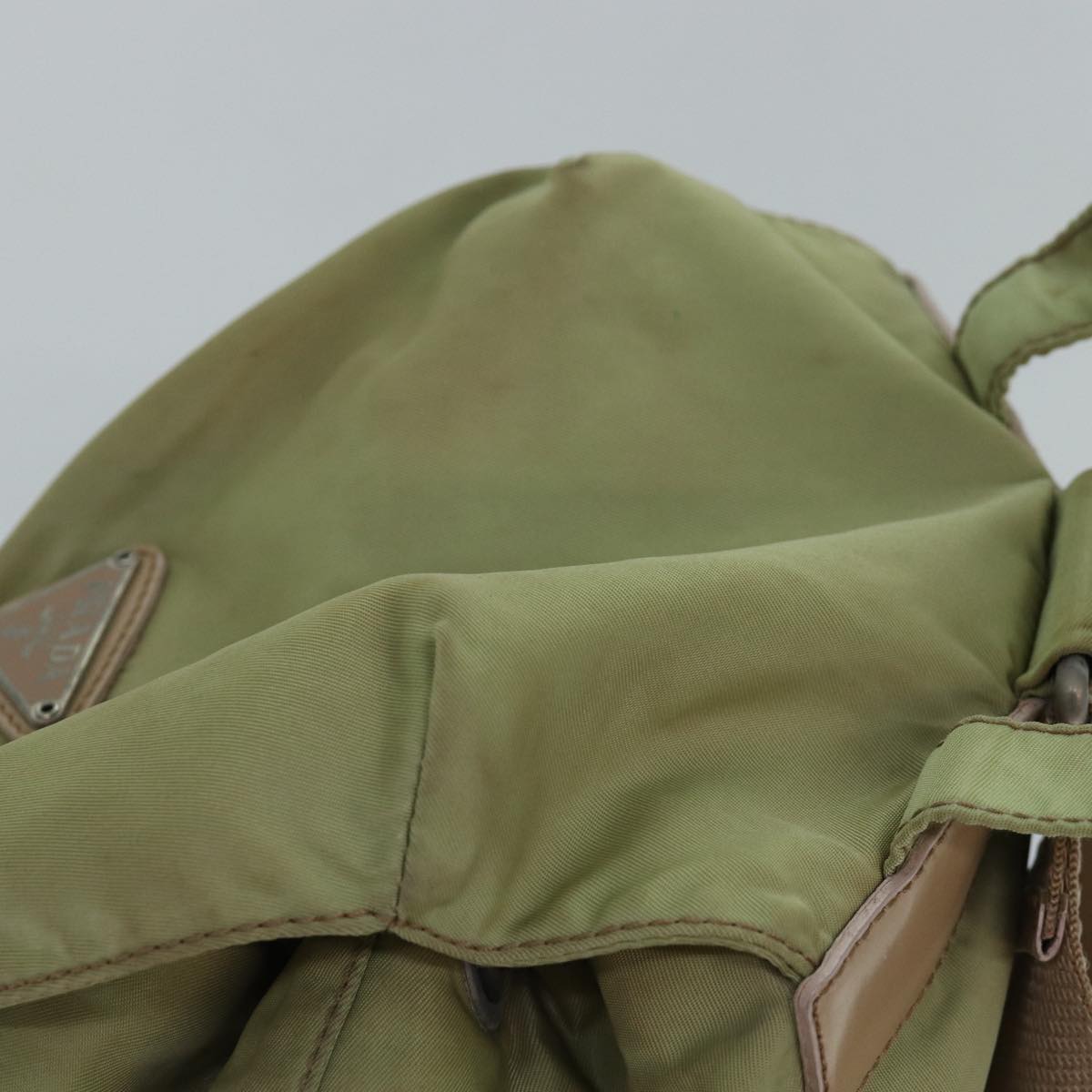 PRADA Backpack Nylon Khaki Auth 82104