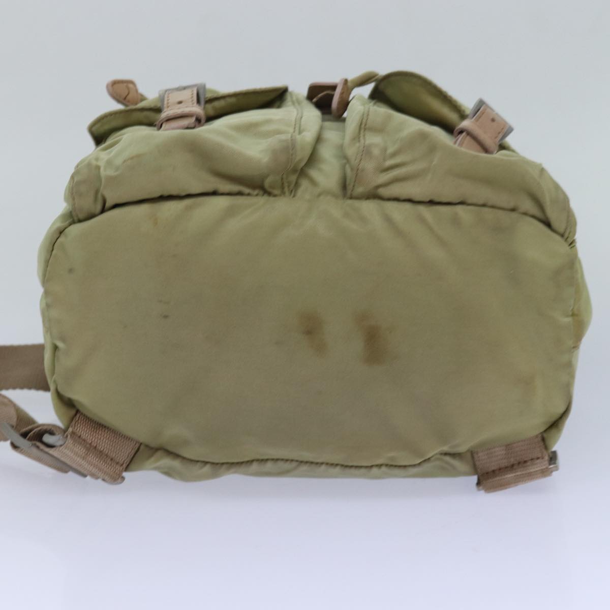 PRADA Backpack Nylon Khaki Auth 82104