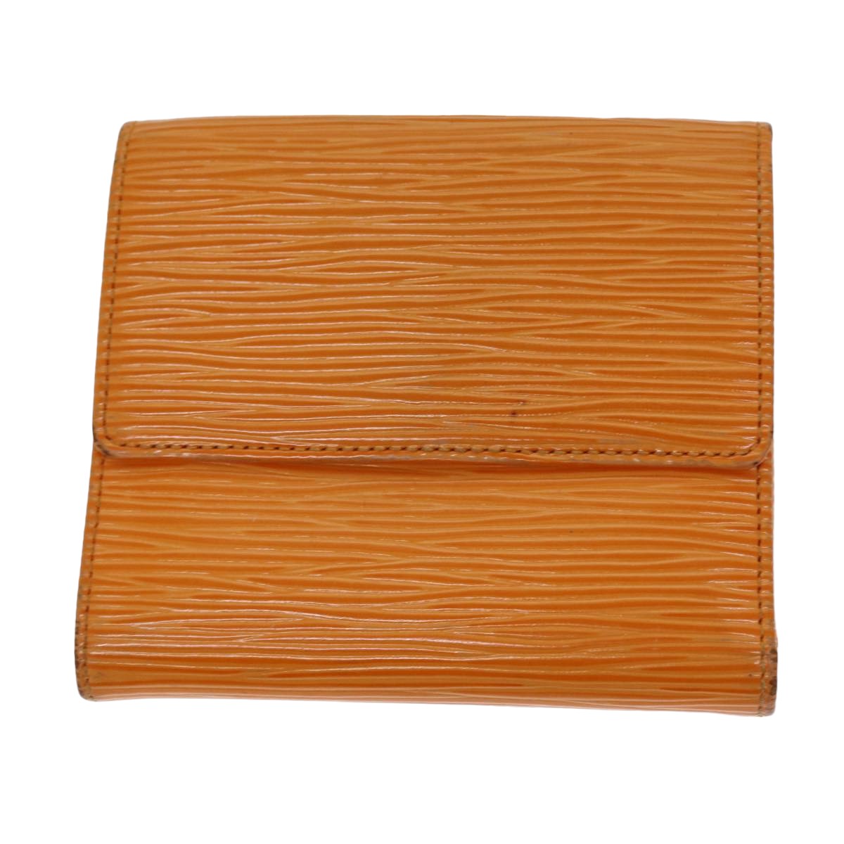 LOUIS VUITTON Epi Portefeuille Elise Wallet Orange Mandarin M6348H LV Auth 82175A