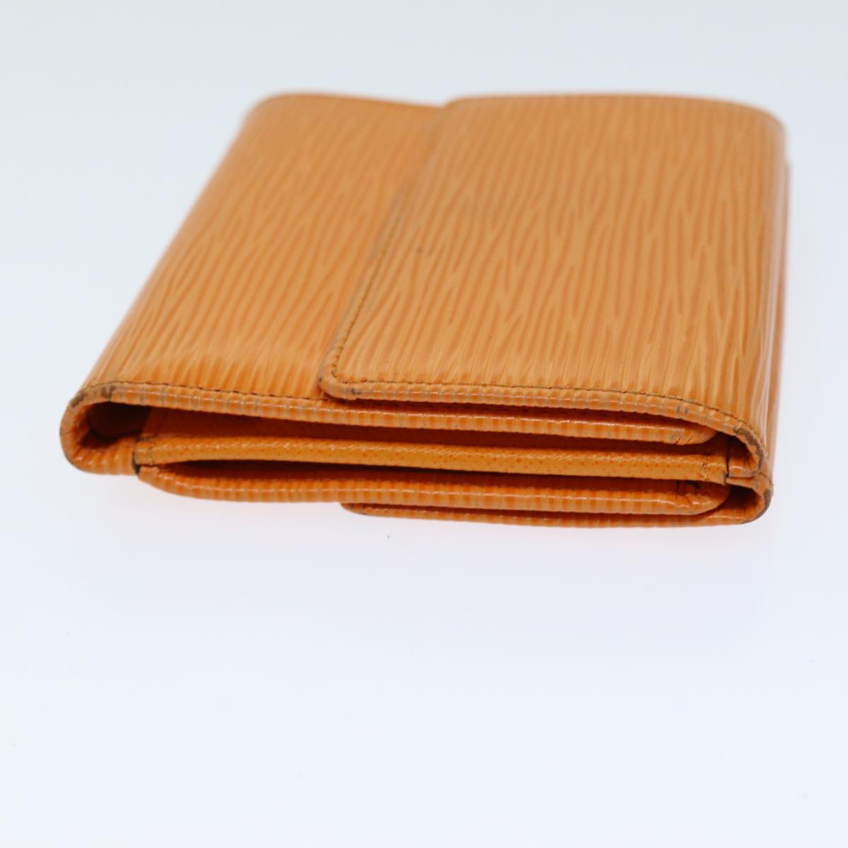 LOUIS VUITTON Epi Portefeuille Elise Wallet Orange Mandarin M6348H LV Auth 82175A