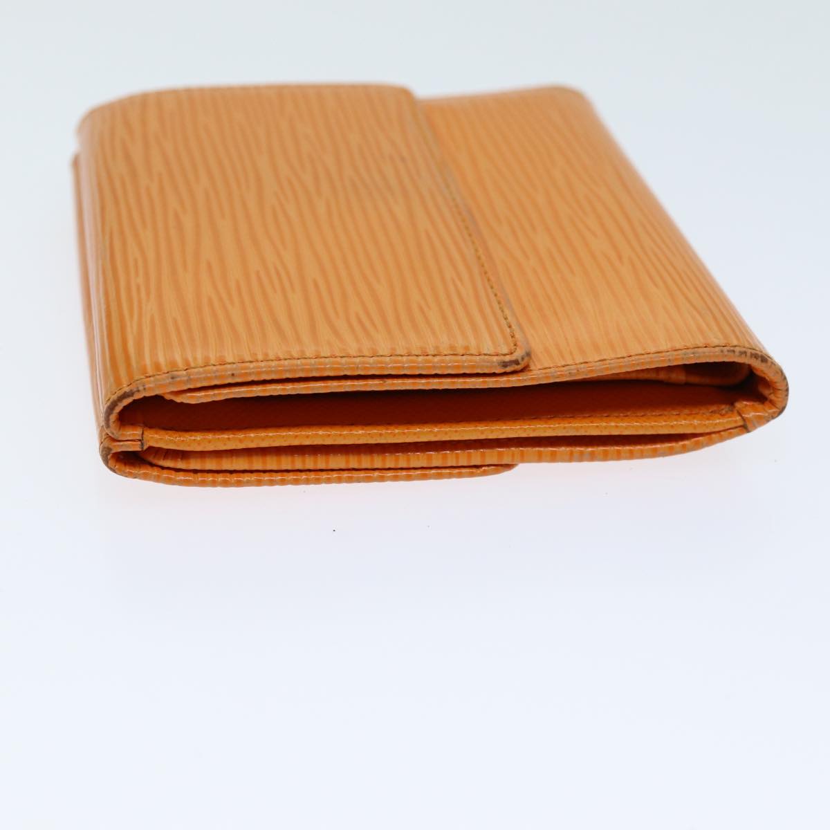 LOUIS VUITTON Epi Portefeuille Elise Wallet Orange Mandarin M6348H LV Auth 82175A