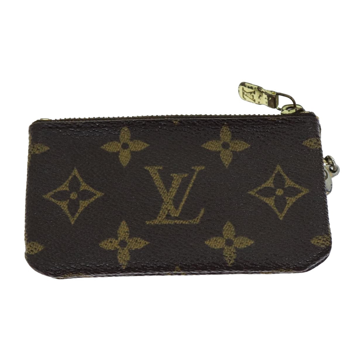 LOUIS VUITTON Monogram Pochette Cles Coin Purse M62650 LV Auth 82182