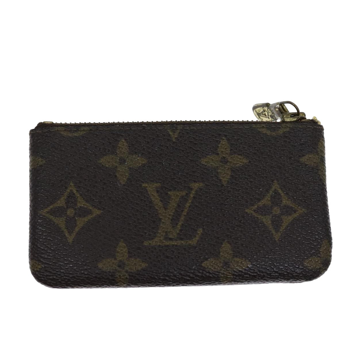 LOUIS VUITTON Monogram Pochette Cles Coin Purse M62650 LV Auth 82183