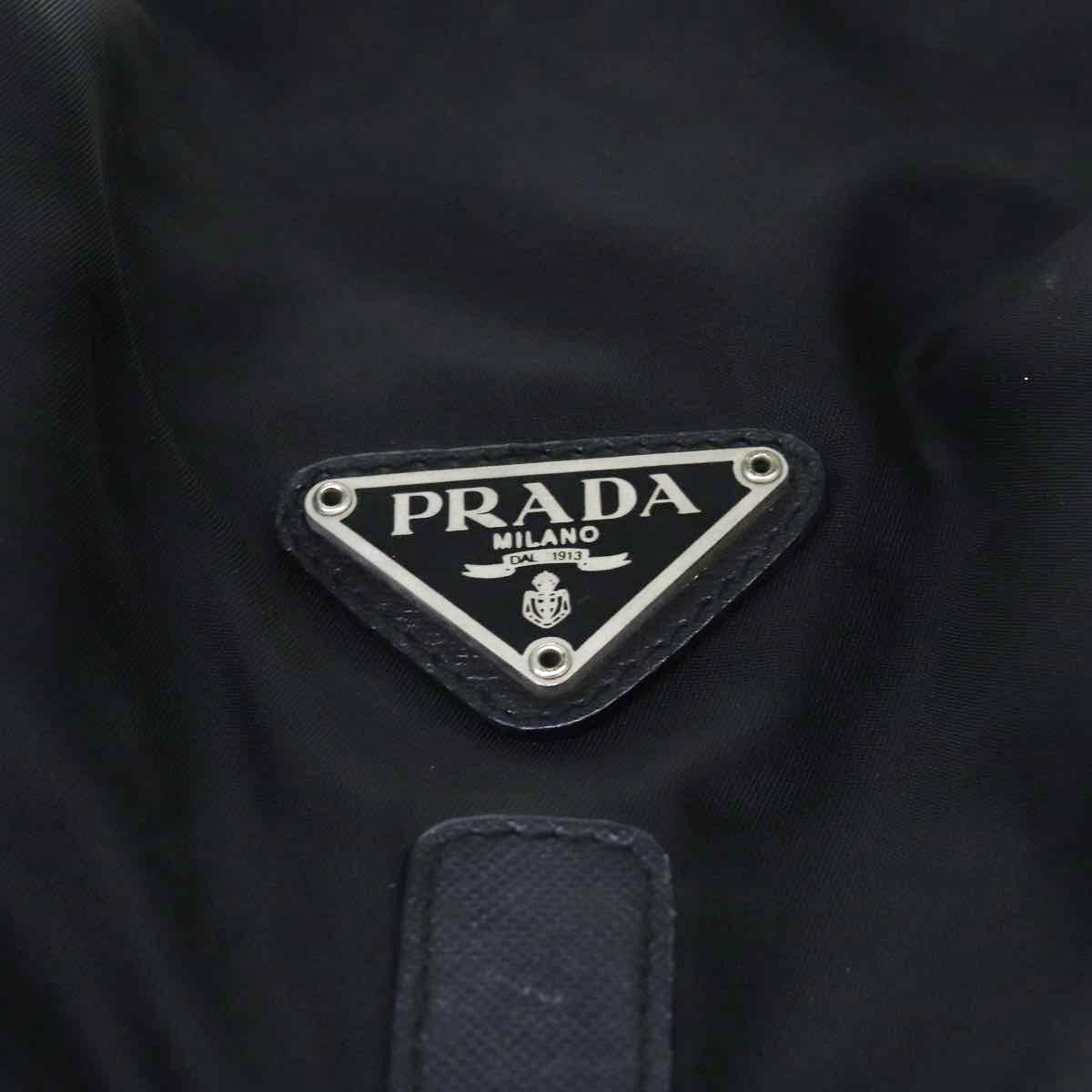 PRADA Backpack Nylon Black Auth 82188