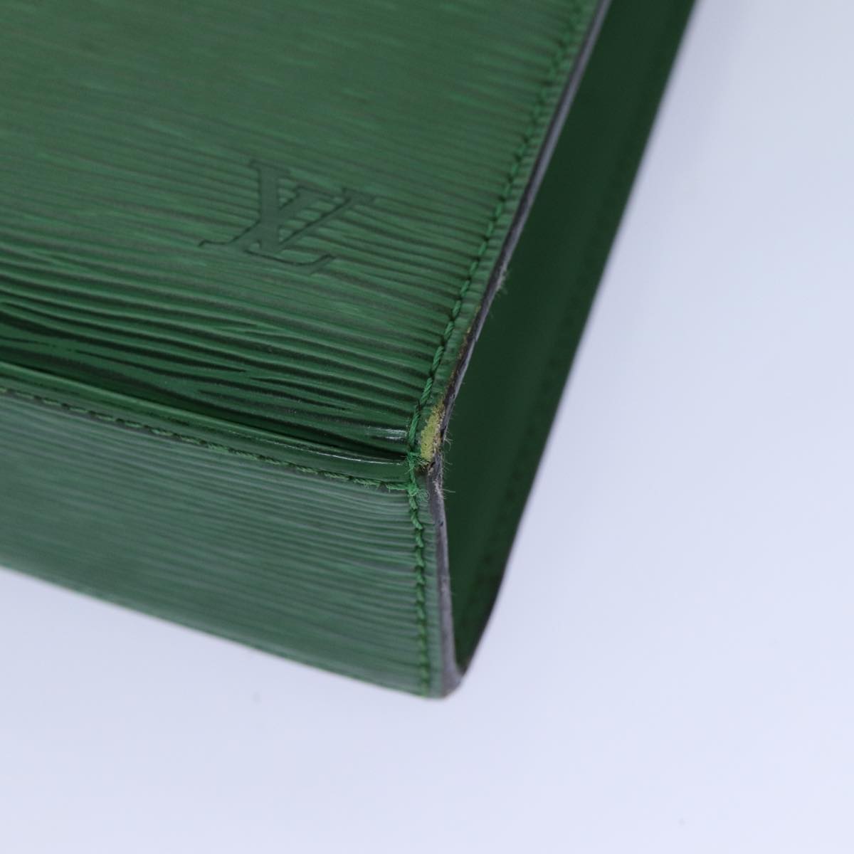 LOUIS VUITTON Epi Malesherbes Hand Bag Green M52374 LV Auth 82304