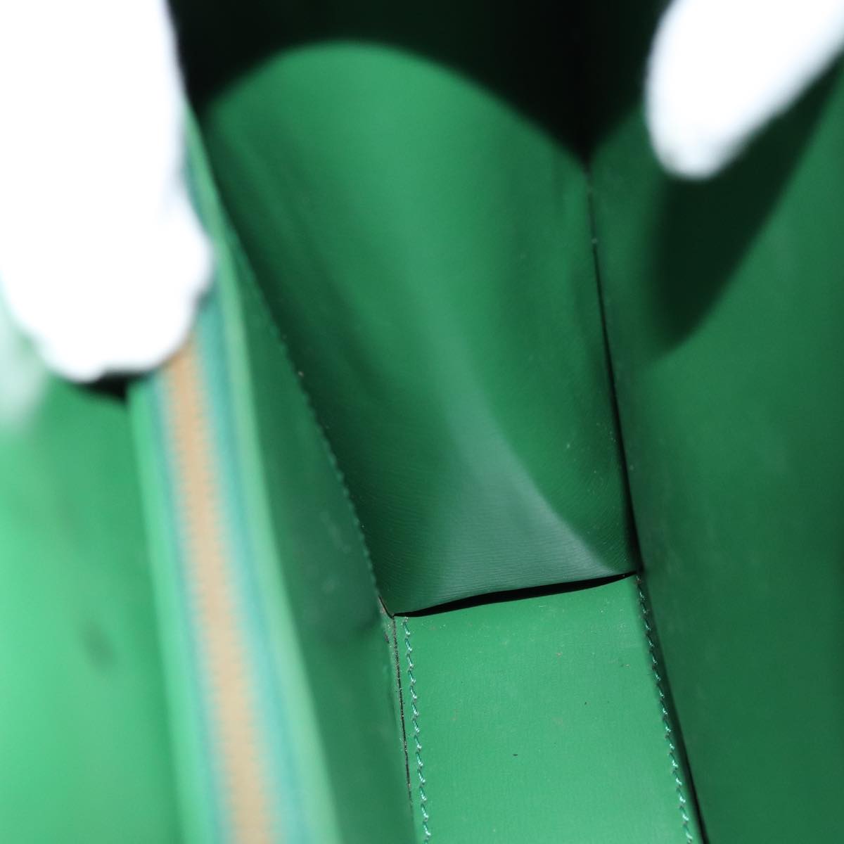 LOUIS VUITTON Epi Malesherbes Hand Bag Green M52374 LV Auth 82304