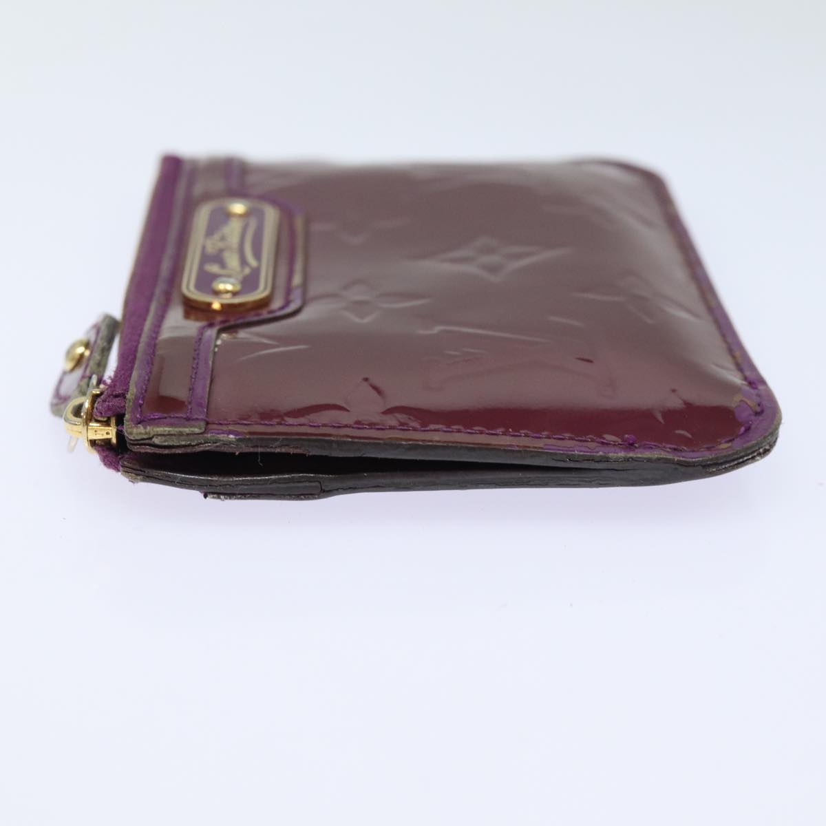 LOUIS VUITTON Vernis Pochette ClesNM Coin Purse Amethyst M90145 LV Auth 82357