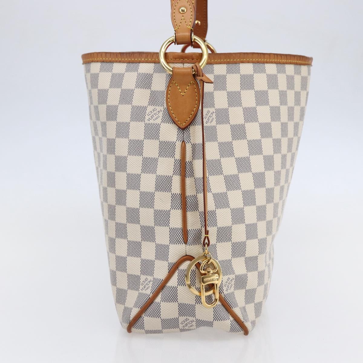 LOUIS VUITTON Damier Azur Delightful PM Shoulder Bag N41447 LV Auth 82538