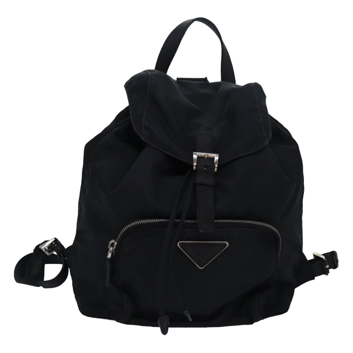 PRADA Backpack Nylon Black Auth 82567