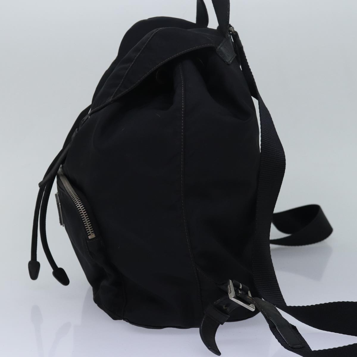 PRADA Backpack Nylon Black Auth 82567