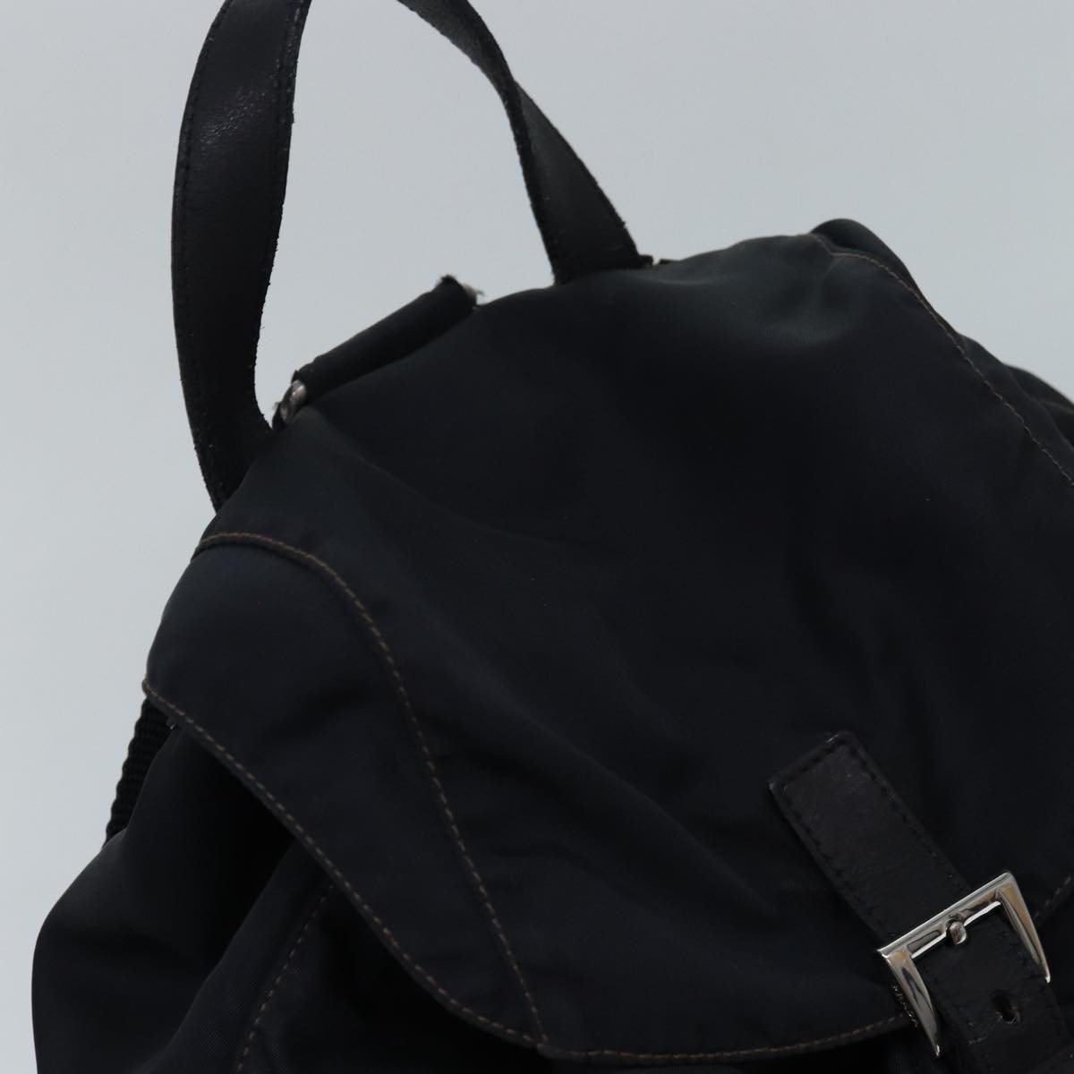 PRADA Backpack Nylon Black Auth 82567