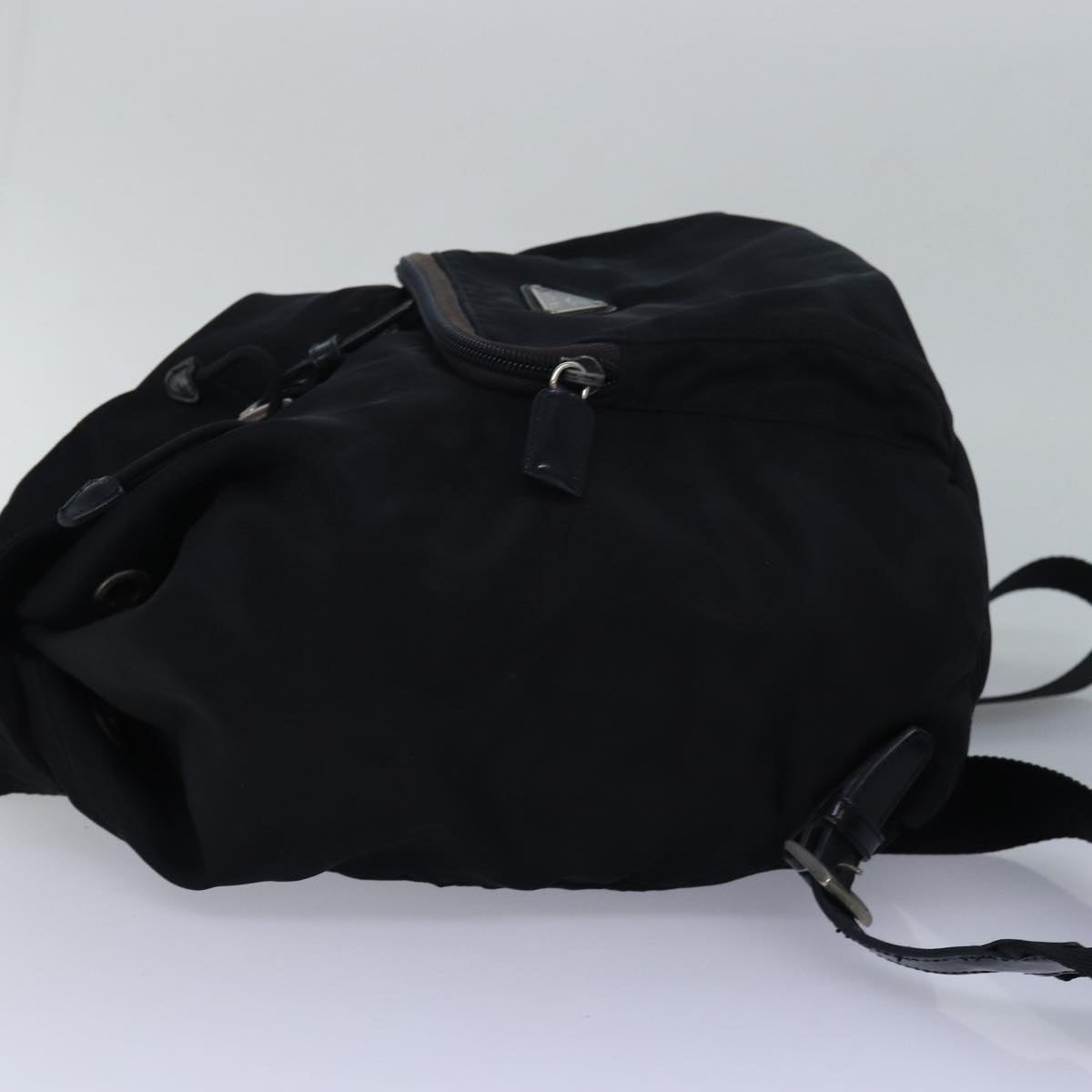 PRADA Backpack Nylon Black Auth 82571