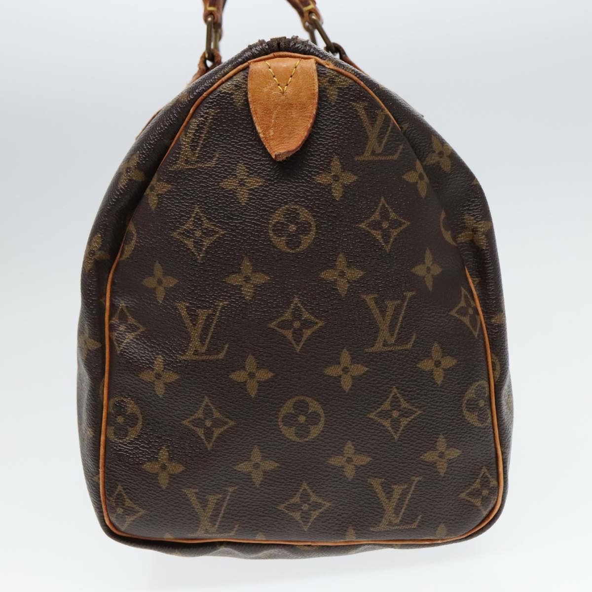 LOUIS VUITTON Monogram Speedy 30 Hand Bag M41526 LV Auth 82653