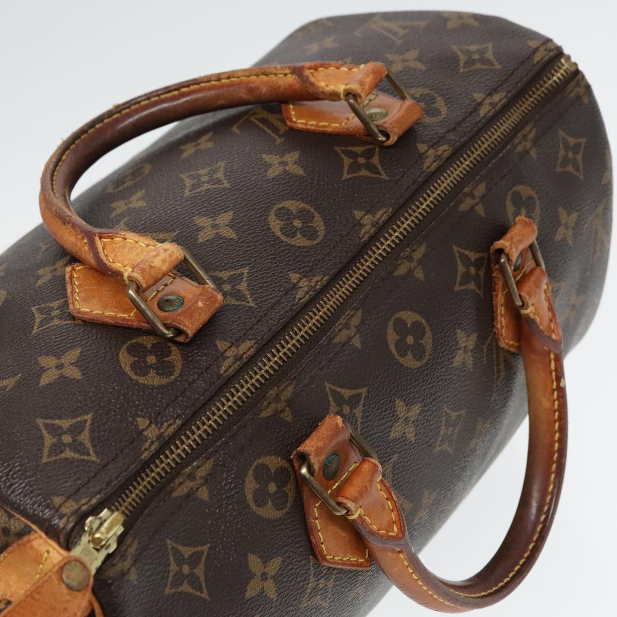 LOUIS VUITTON Monogram Speedy 30 Hand Bag M41526 LV Auth 82653