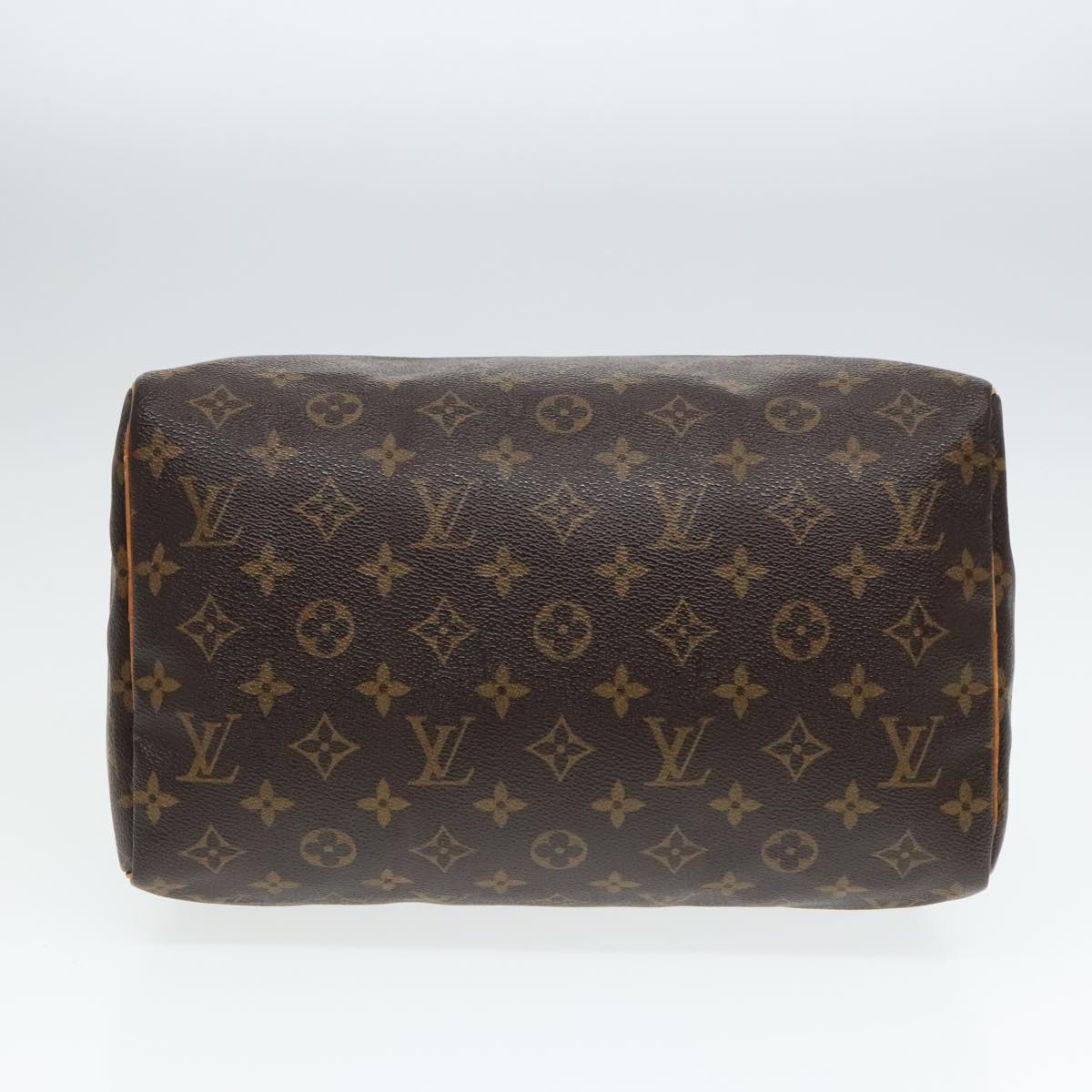 LOUIS VUITTON Monogram Speedy 30 Hand Bag M41526 LV Auth 82653