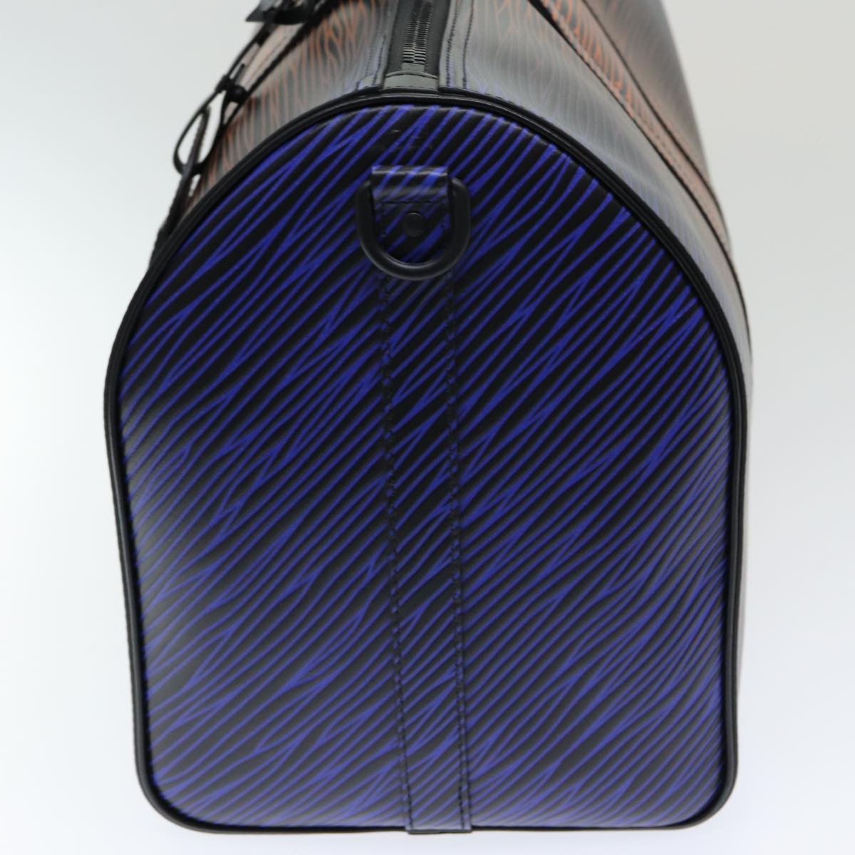 LOUIS VUITTON Epi XL Keepall Bandouliere 50 Boston Bag Black M23174 Auth 82746S