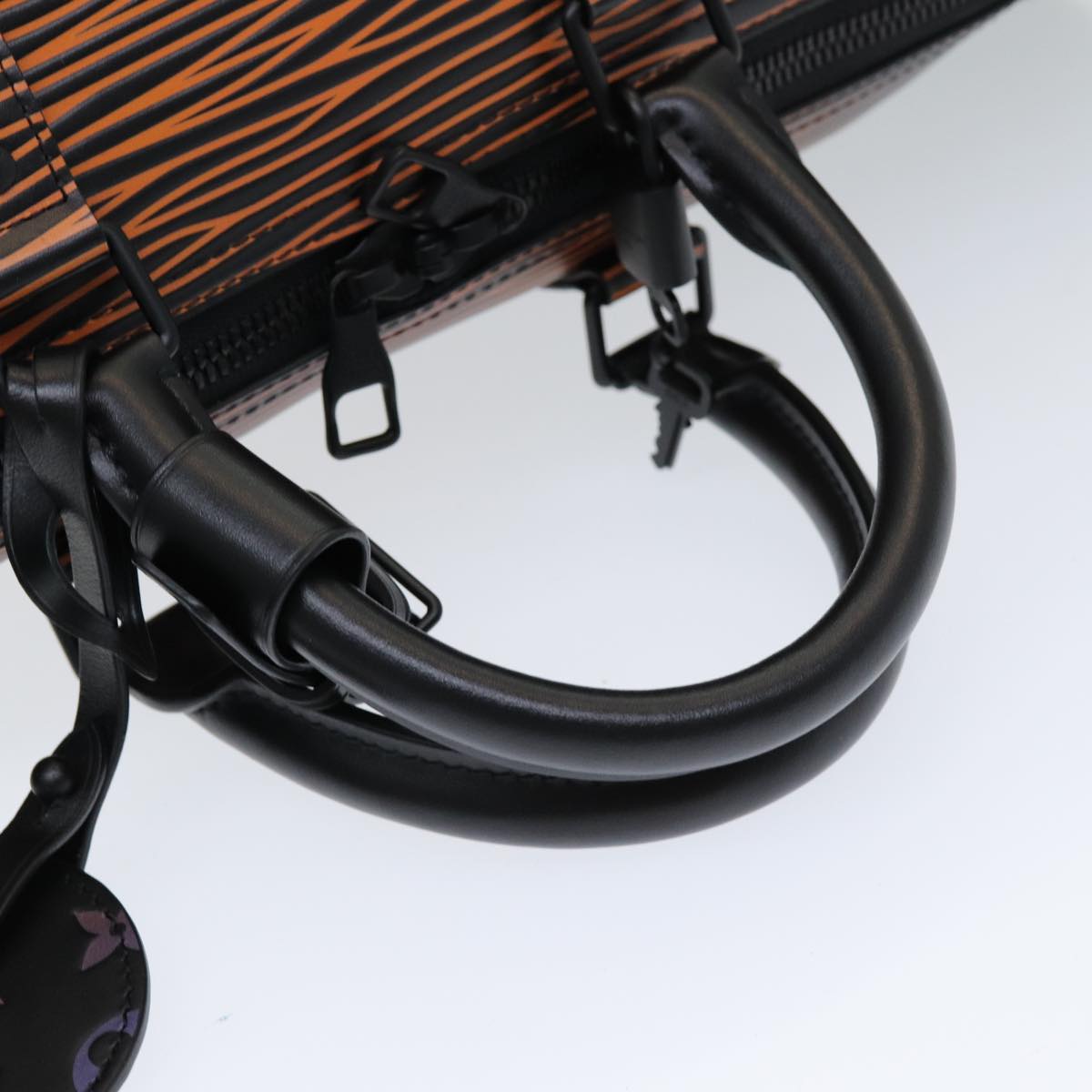 LOUIS VUITTON Epi XL Keepall Bandouliere 50 Boston Bag Black M23174 Auth 82746S