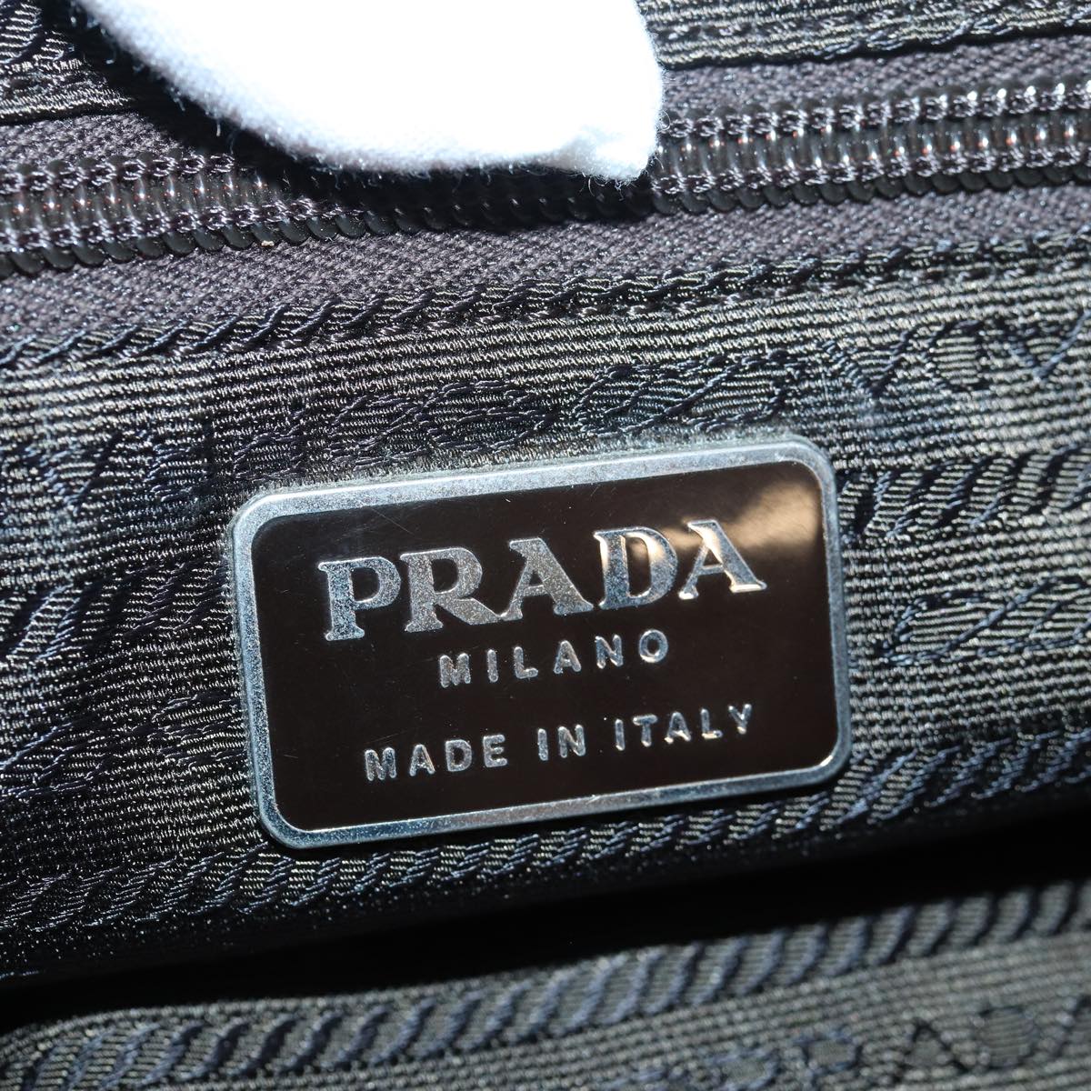 PRADA Backpack Nylon Beige Auth 82885