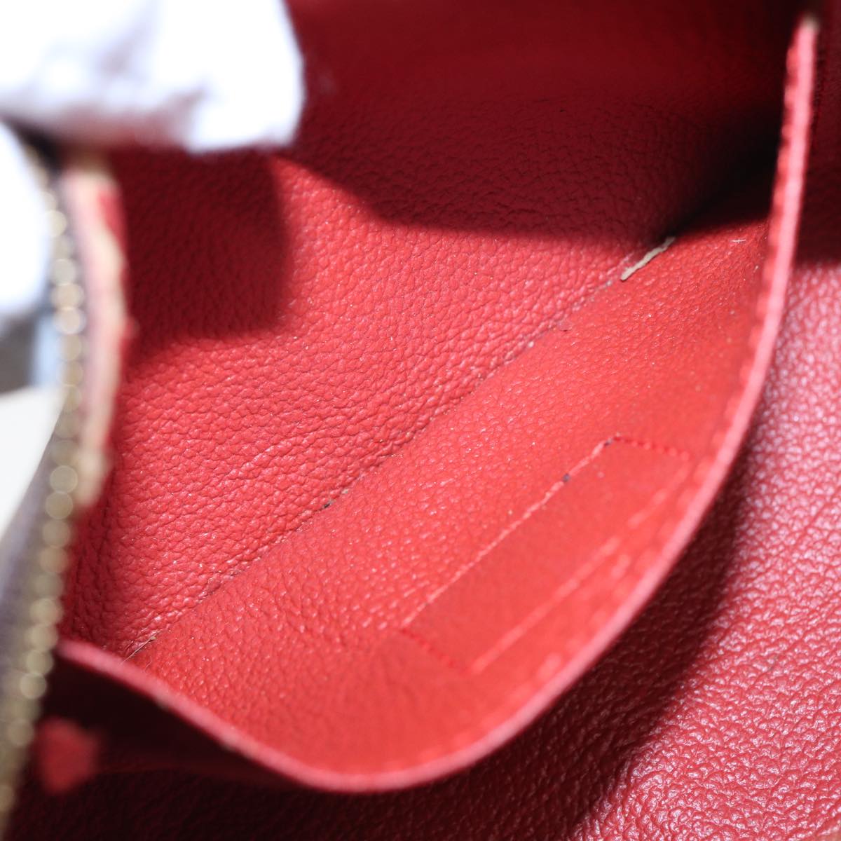 LOUIS VUITTON Damier Ebene Pochette Cosmetic PM Pouch N47516 LV Auth 82978