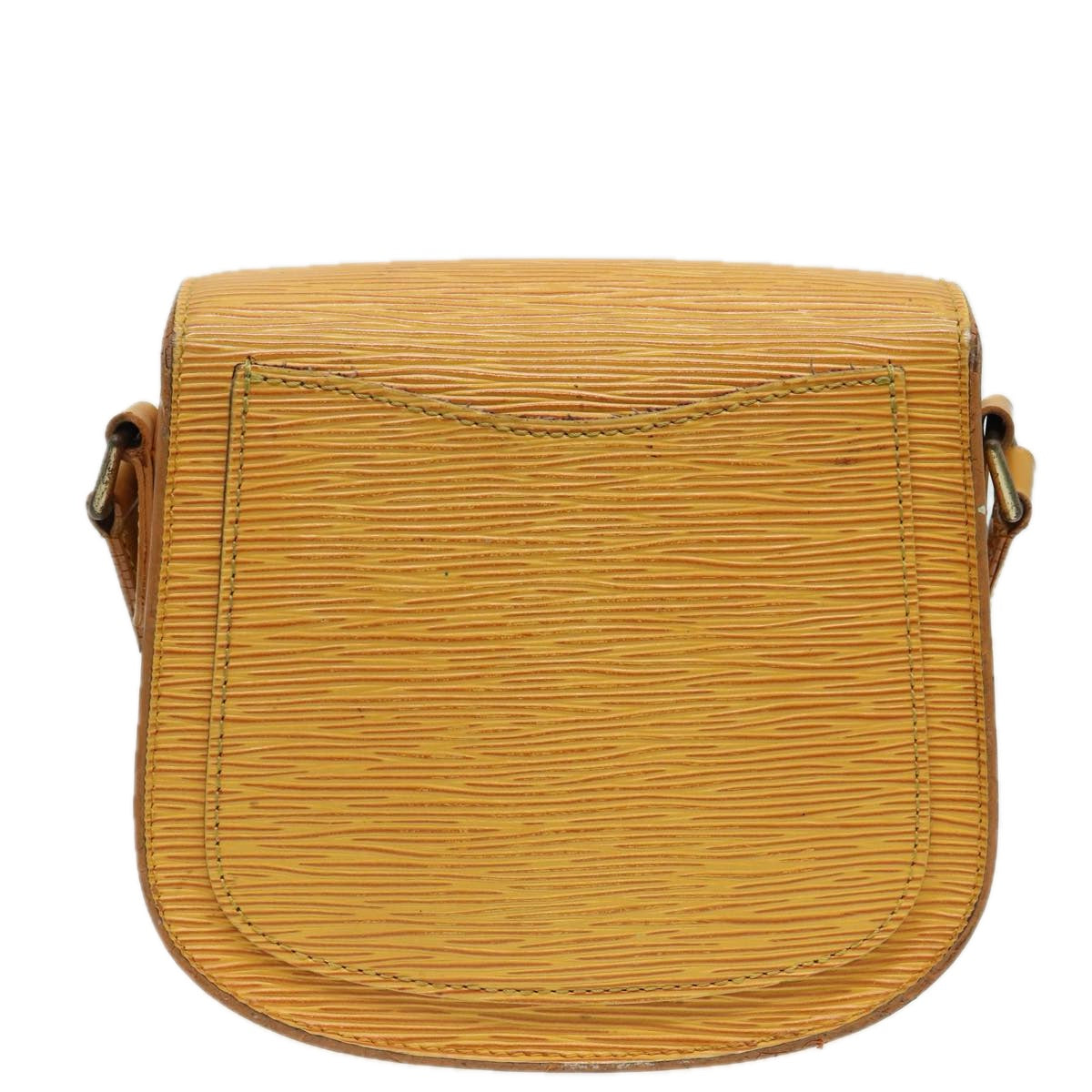 LOUIS VUITTON Epi Saint Cloud PM Shoulder Bag Yellow M52219 LV Auth 83031