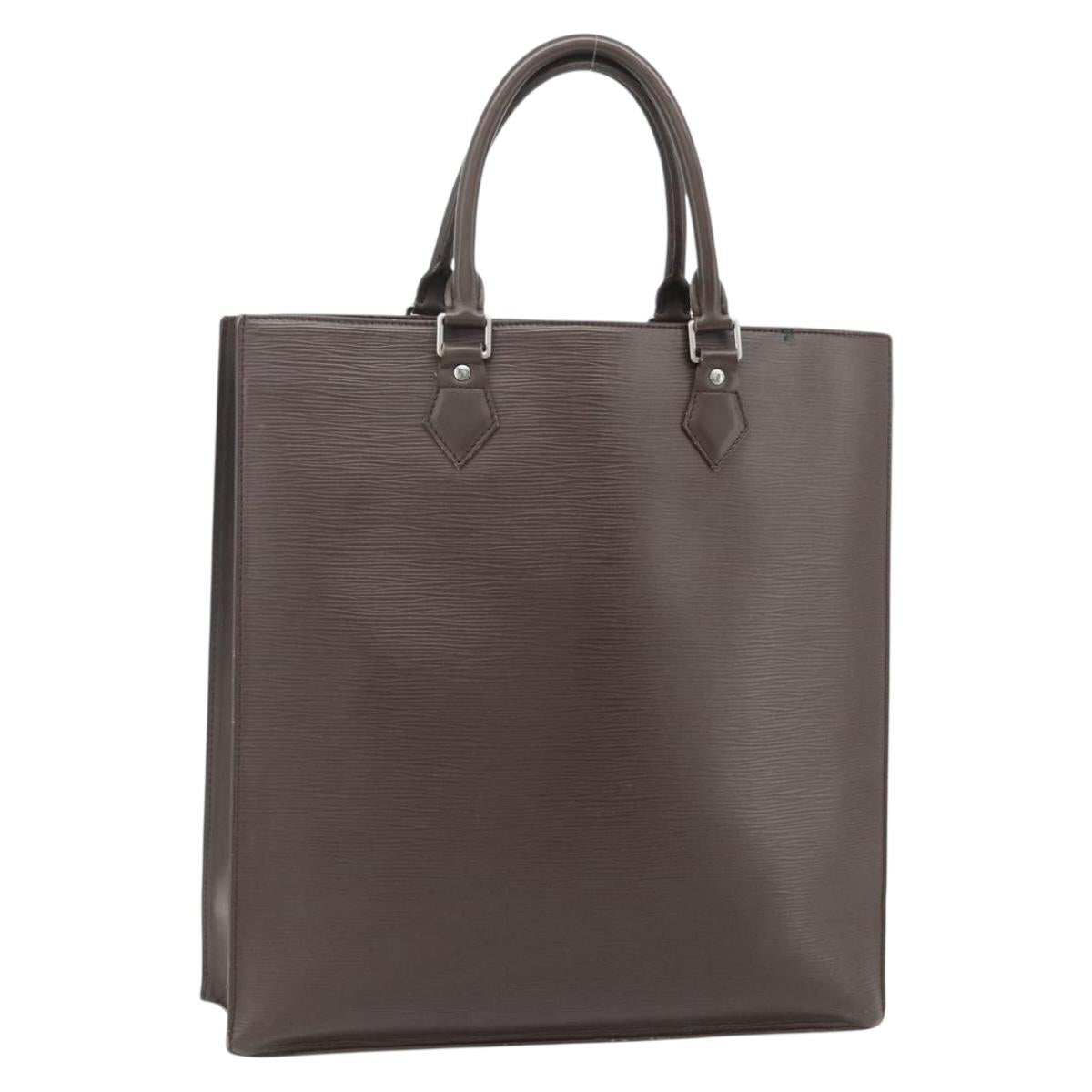 LOUIS VUITTON Epi Sac Plat Hand Bag Mocha Brown M5908D LV Auth 83038