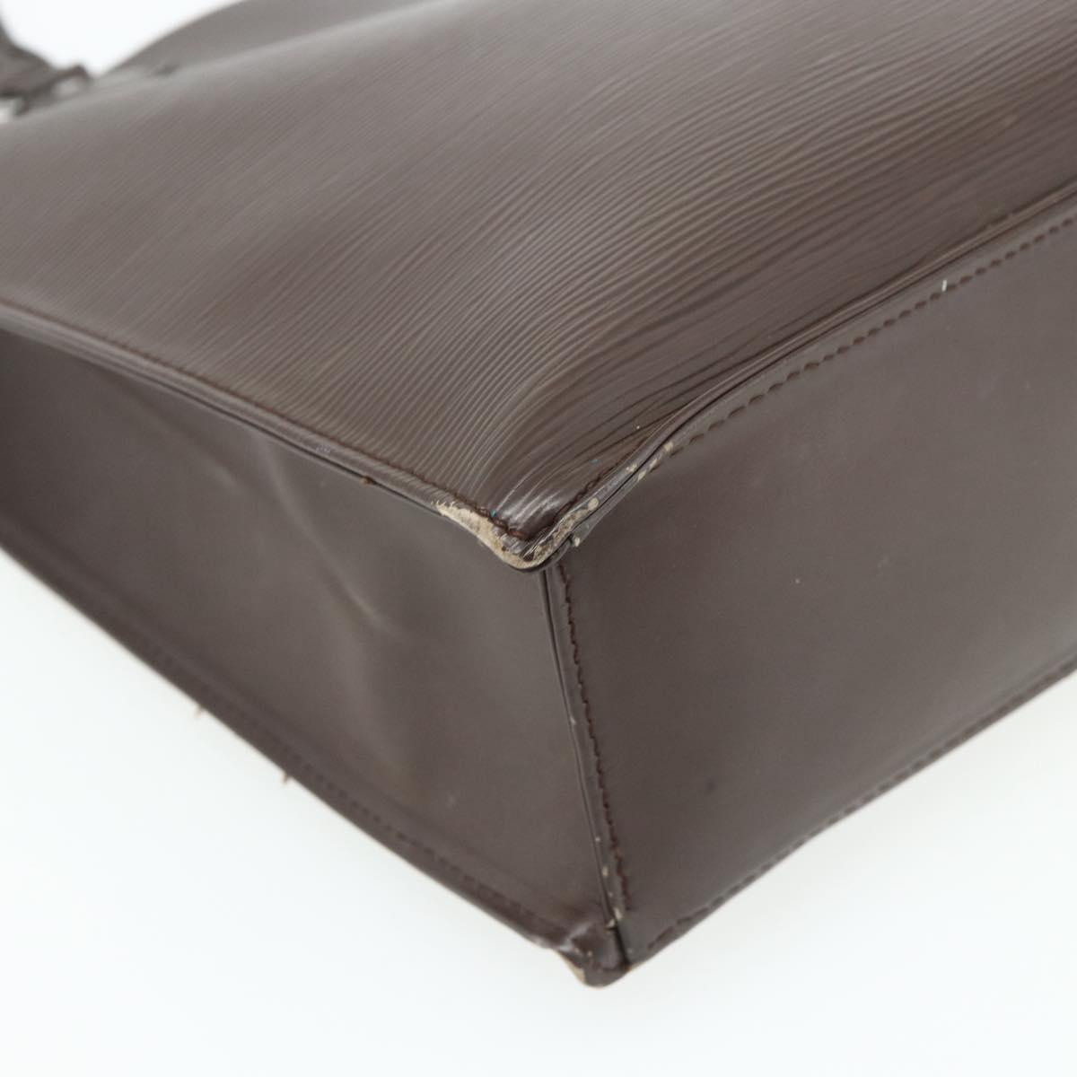 LOUIS VUITTON Epi Sac Plat Hand Bag Mocha Brown M5908D LV Auth 83038