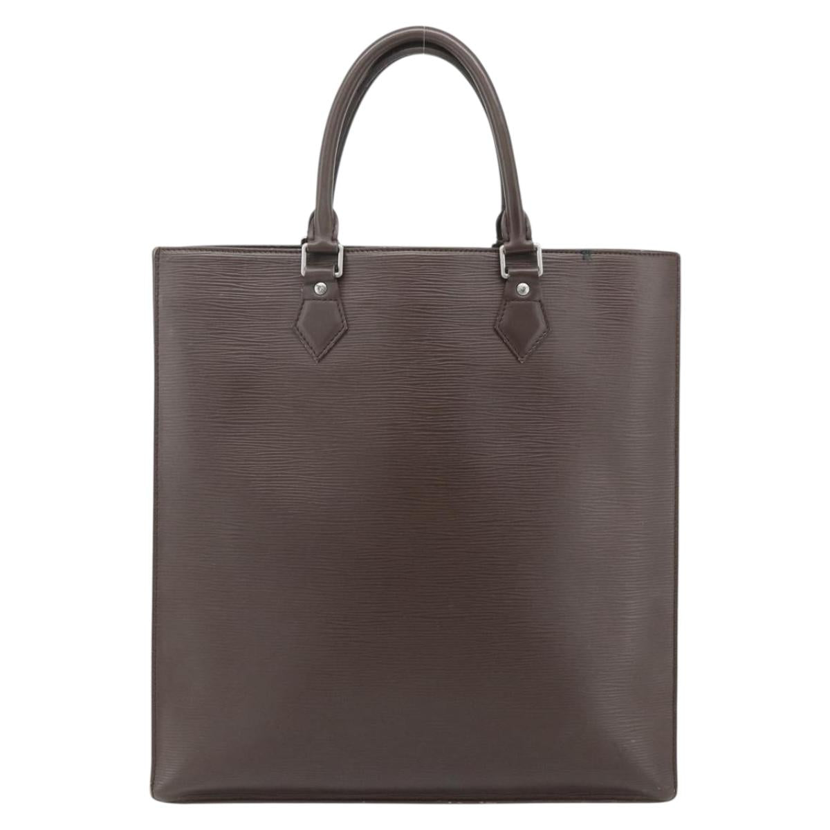 LOUIS VUITTON Epi Sac Plat Hand Bag Mocha Brown M5908D LV Auth 83038