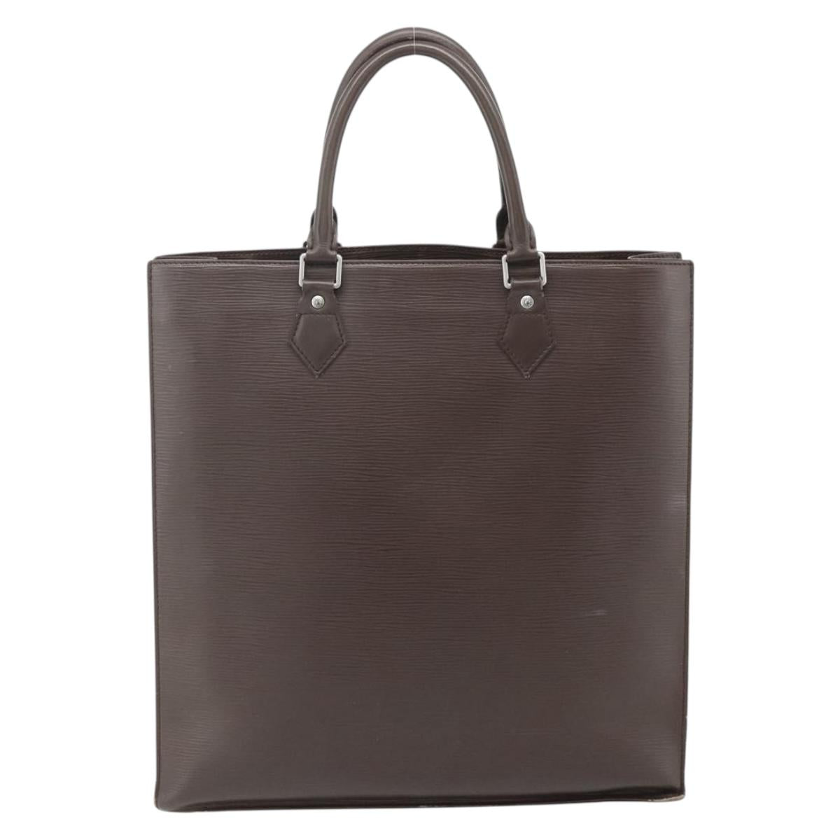 LOUIS VUITTON Epi Sac Plat Hand Bag Mocha Brown M5908D LV Auth 83038
